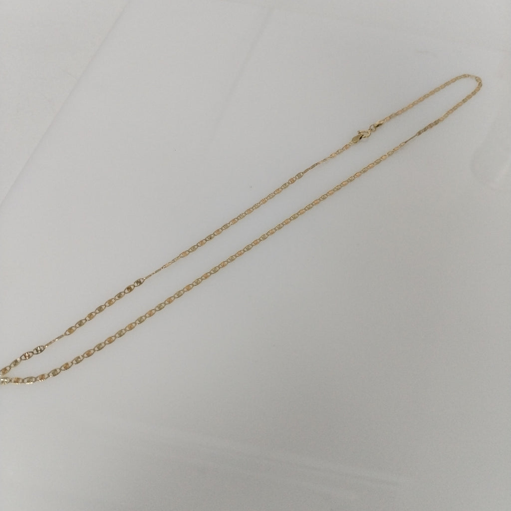 CADENAS TEJIDO GUCHI ORO 10K 55 CM 2.9 GR (NUEVO)