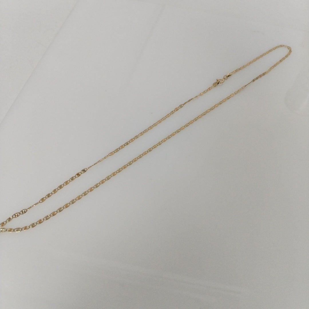 CADENAS TEJIDO GUCHI ORO 10K 55 CM 2.9 GR (NUEVO)