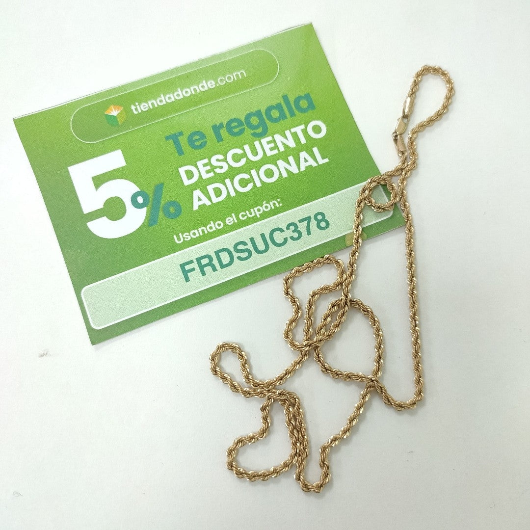 CADENA ORO 10 K 4,60 GRMS (SEMINUEVO)