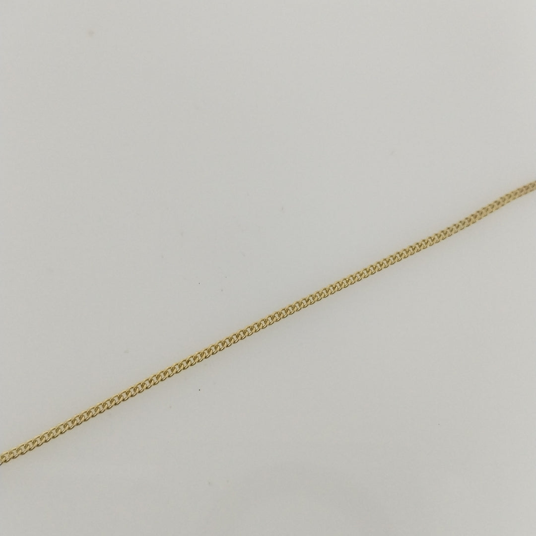 CADENAS TEJIDO BARBADA ORO 10K 50 CM 2.7 GR (NUEVO)