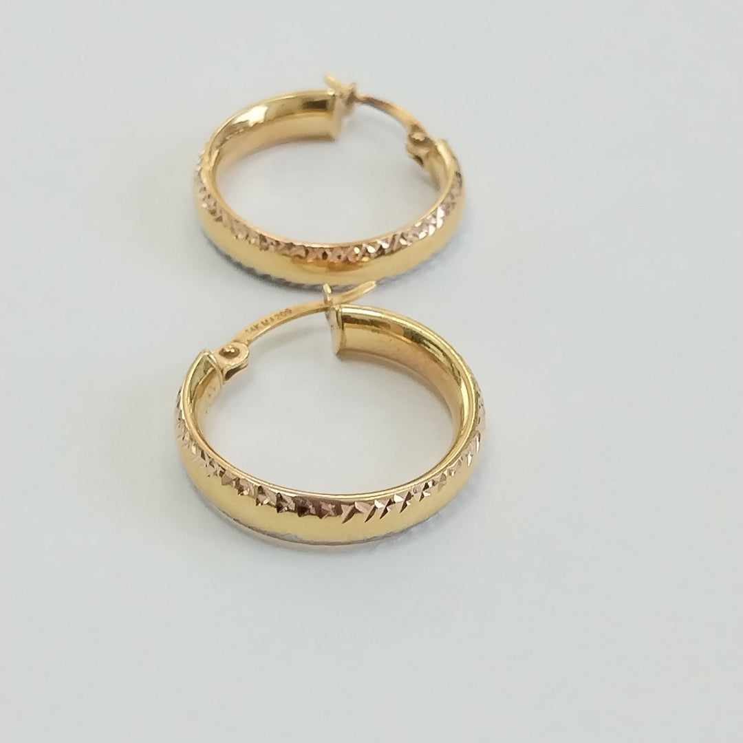 ARRACADAS PAR ORO 14 K 2 GRMS (SEMINUEVO)