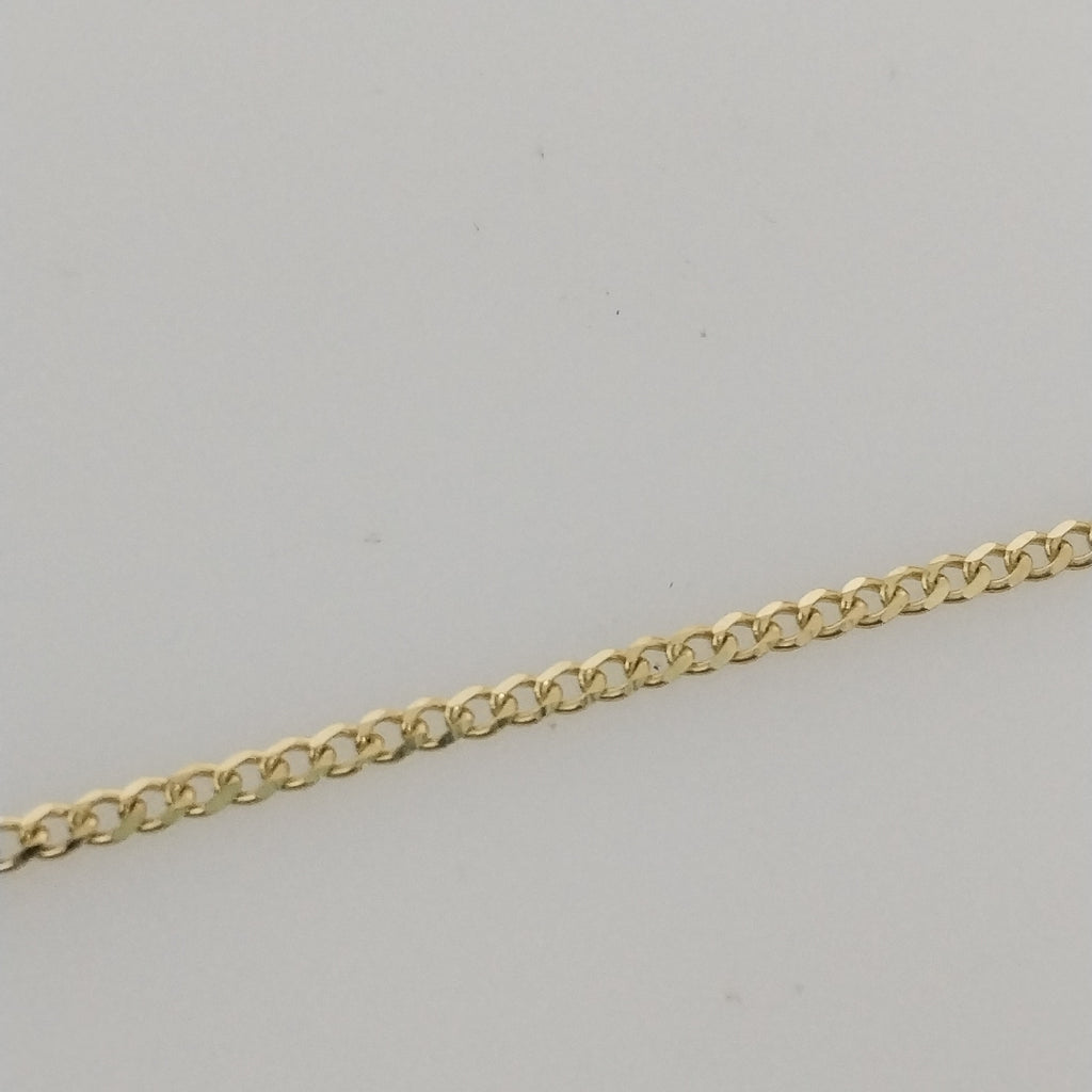 CADENAS TEJIDO BARBADA ORO 10K 55 CM 3.9 GR (NUEVO)
