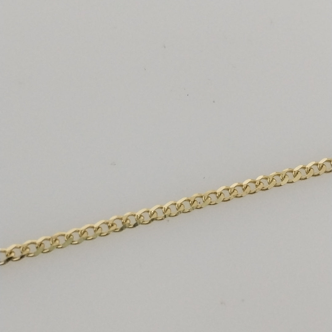 CADENAS TEJIDO BARBADA ORO 10K 55 CM 3.9 GR (NUEVO)