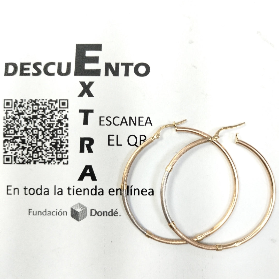 ARRACADAS PAR ORO 14 K 2.2 GRMS (SEMINUEVO)