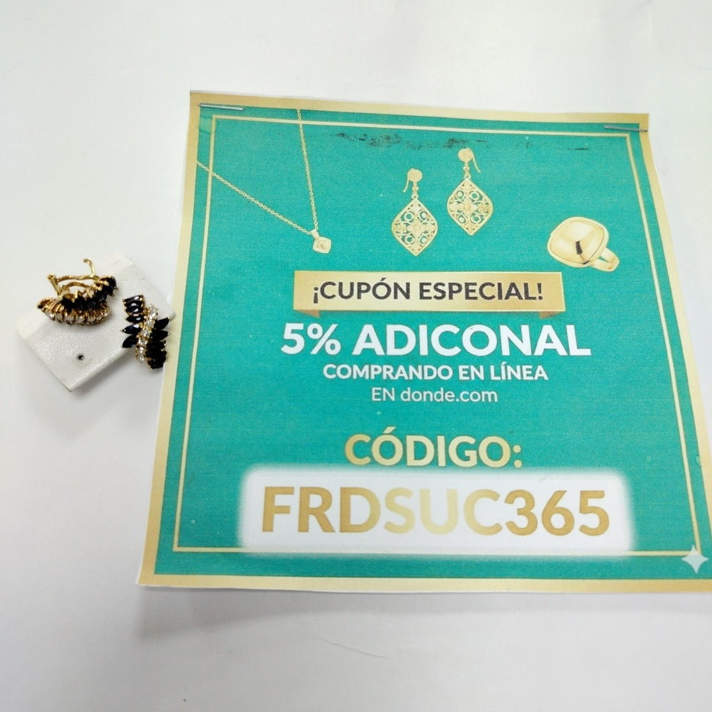 ARETES PAR ORO 14 K 6.3 GRMS (SEMINUEVO)