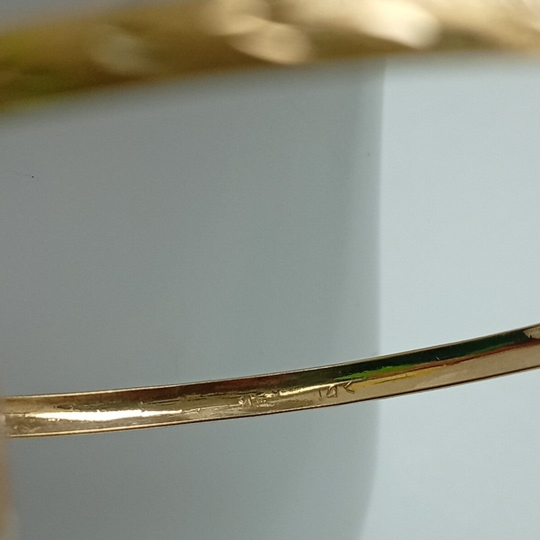 PULSERA RIGIDA ORO 14 K 3,50 GRMS (SEMINUEVO)