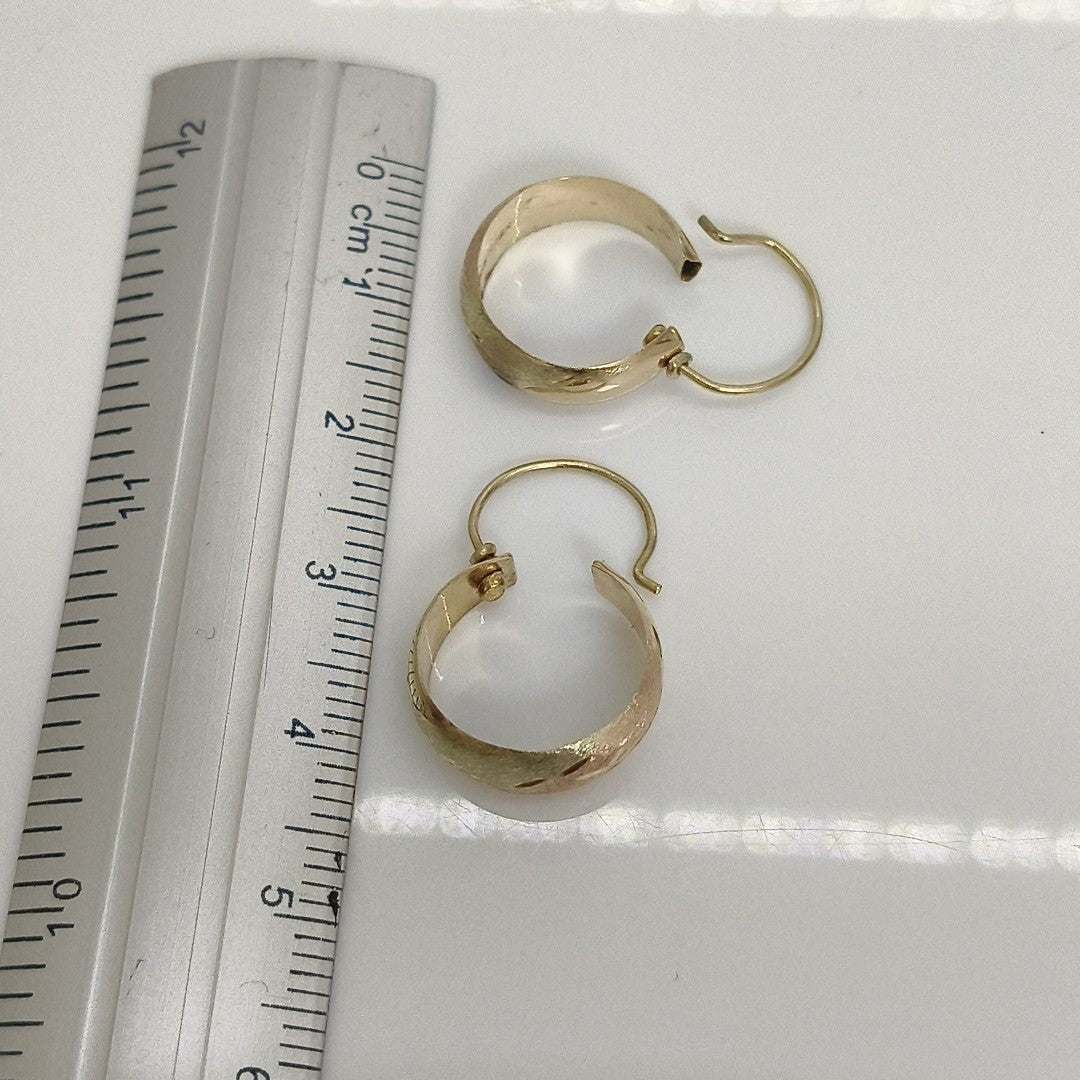 ARRACADAS PAR ORO 8 K 1,60 GRMS (SEMINUEVO)