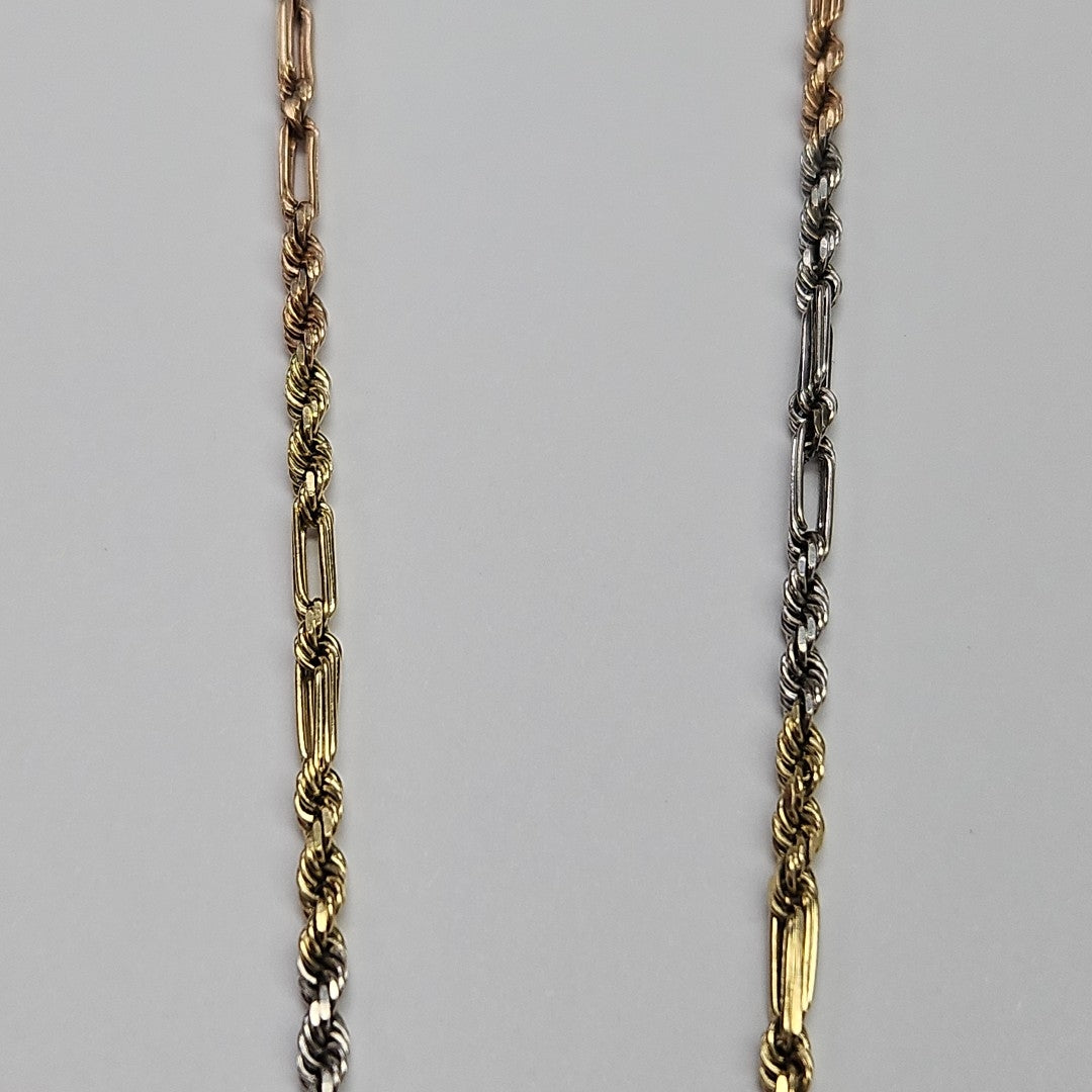 CADENA ORO COMBINADO 14 K 19.2 GRMS (SEMINUEVO)