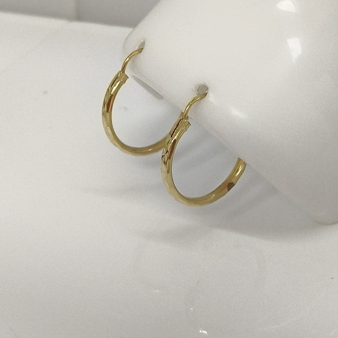 ARRACADAS PAR ORO 14 K 2,20 GRMS (SEMINUEVO)