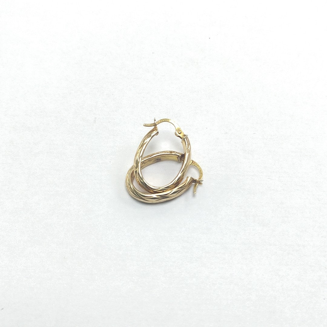 ARRACADAS PAR ORO 14 K 1.4 GRMS (SEMINUEVO)