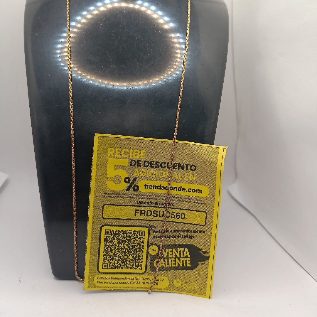 CADENA ORO 14 K 3.8 GRMS (SEMINUEVO)