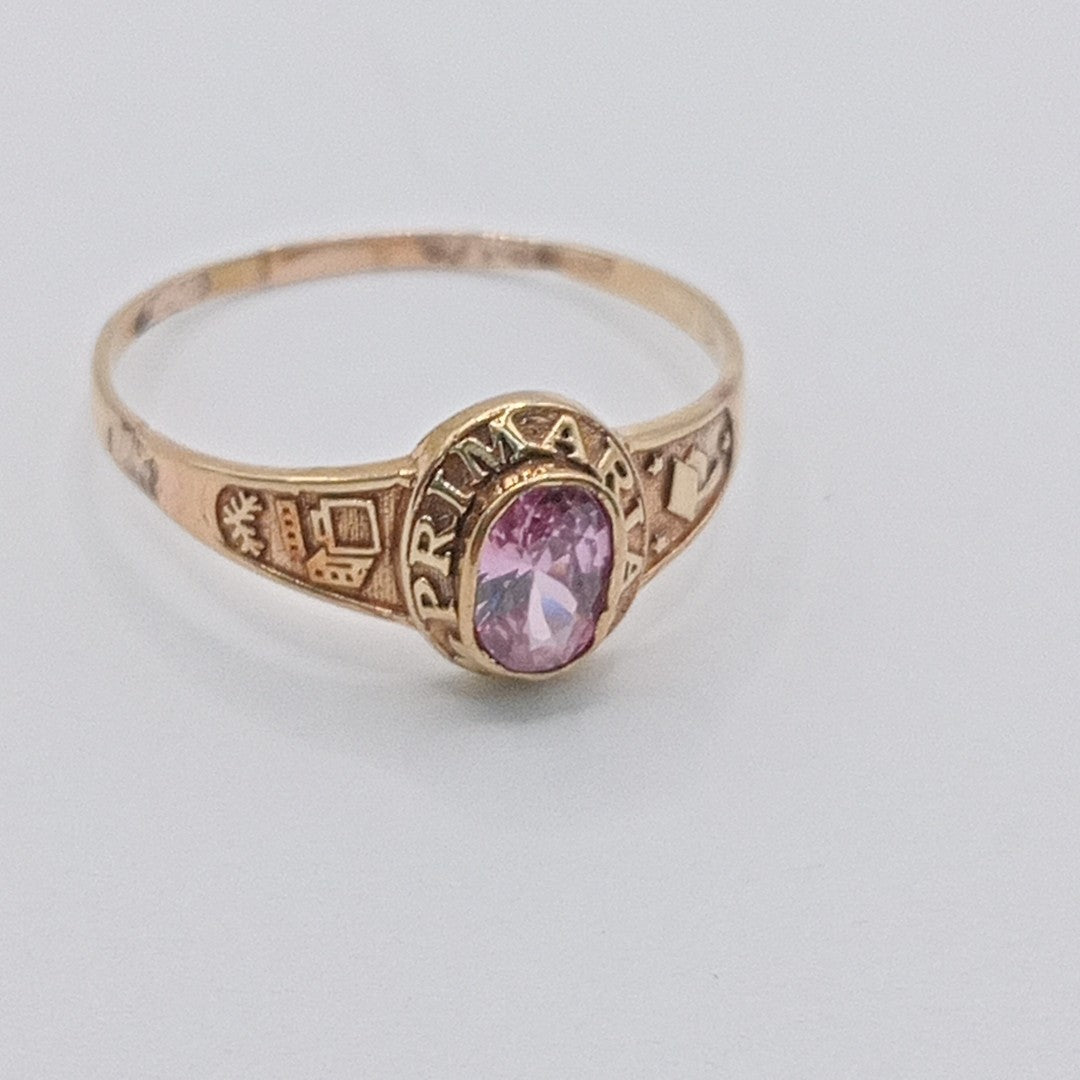 ANILLO DE GRADUACIÓN ORO 10 K 1.2 GRMS (SEMINUEVO)