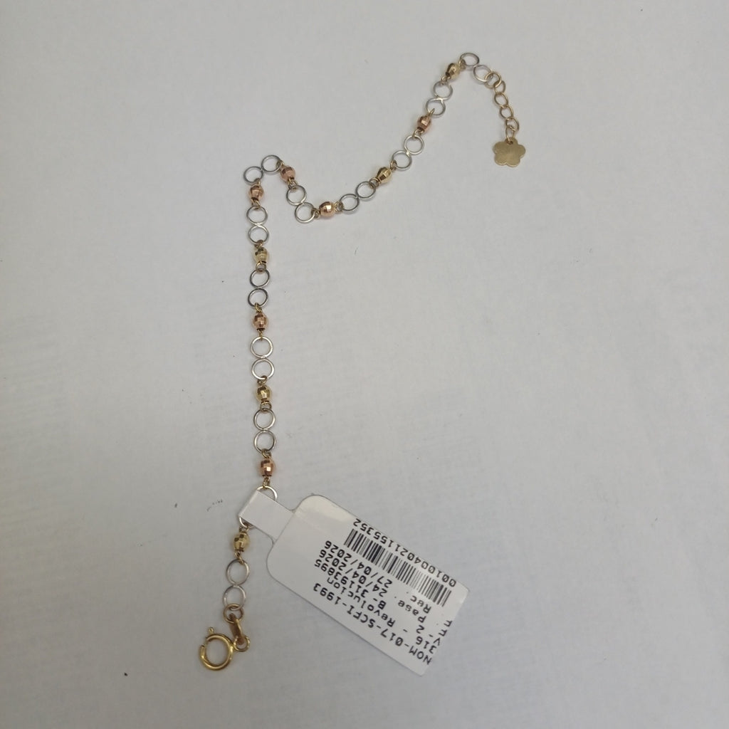 PULSERA ORO, ORO COMBINADO 14 K 2 GRMS (SEMINUEVO)