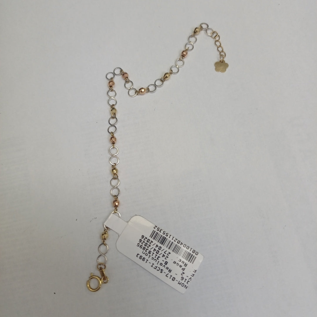 PULSERA ORO, ORO COMBINADO 14 K 2 GRMS (SEMINUEVO)