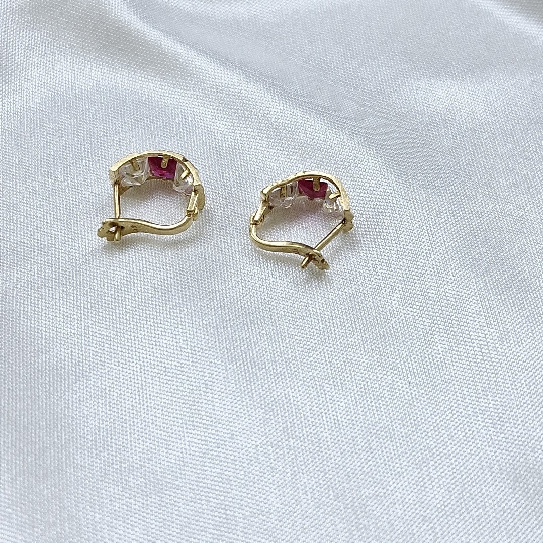 ARETES PAR ORO 14 K 2,30 GRMS (SEMINUEVO)
