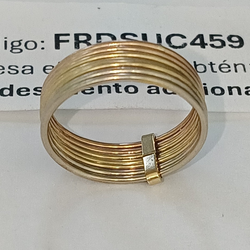 ARGOLLA ORO, ORO COMBINADO 14 K 4 GRMS (SEMINUEVO)