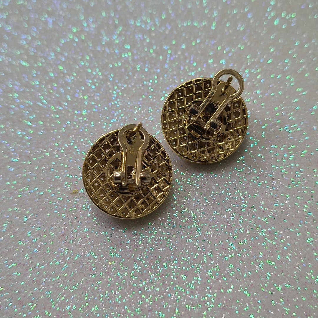 ARETES PAR ORO 14 K 7.3 GRMS (SEMINUEVO)