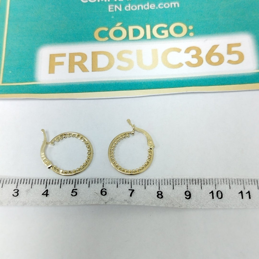 ARRACADAS ORO 14K 1.7 (NUEVO)
