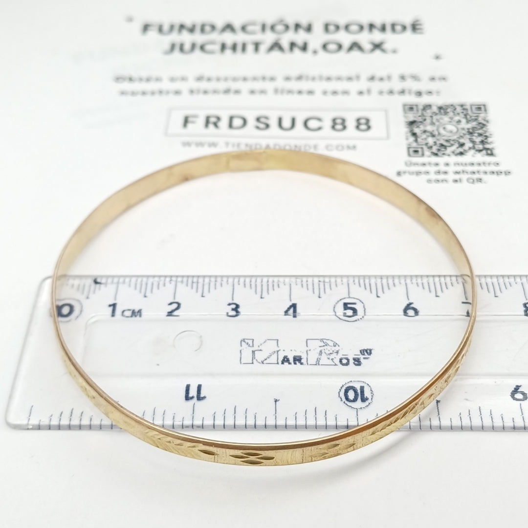 PULSERA RIGIDA ORO 10 K 10,60 GRMS (SEMINUEVO)