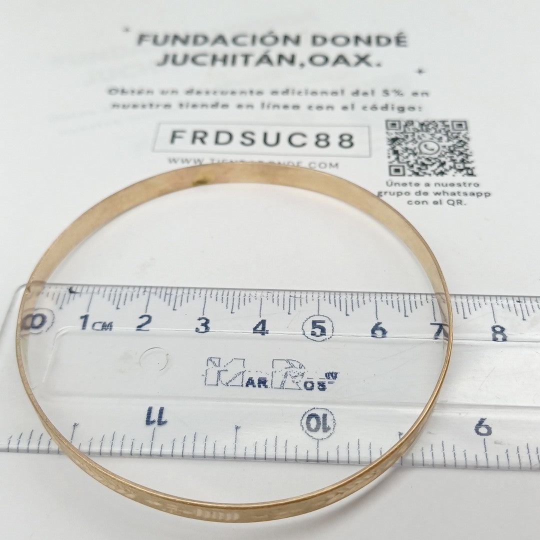 PULSERA RIGIDA ORO 10 K 9,70 GRMS (SEMINUEVO)