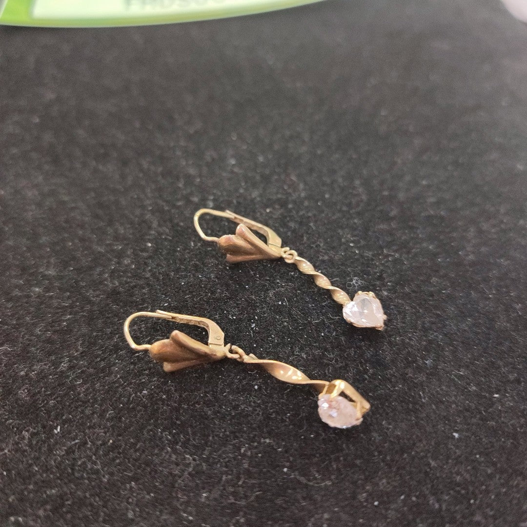ARETES PAR ORO 8 K 2 GRMS (SEMINUEVO)