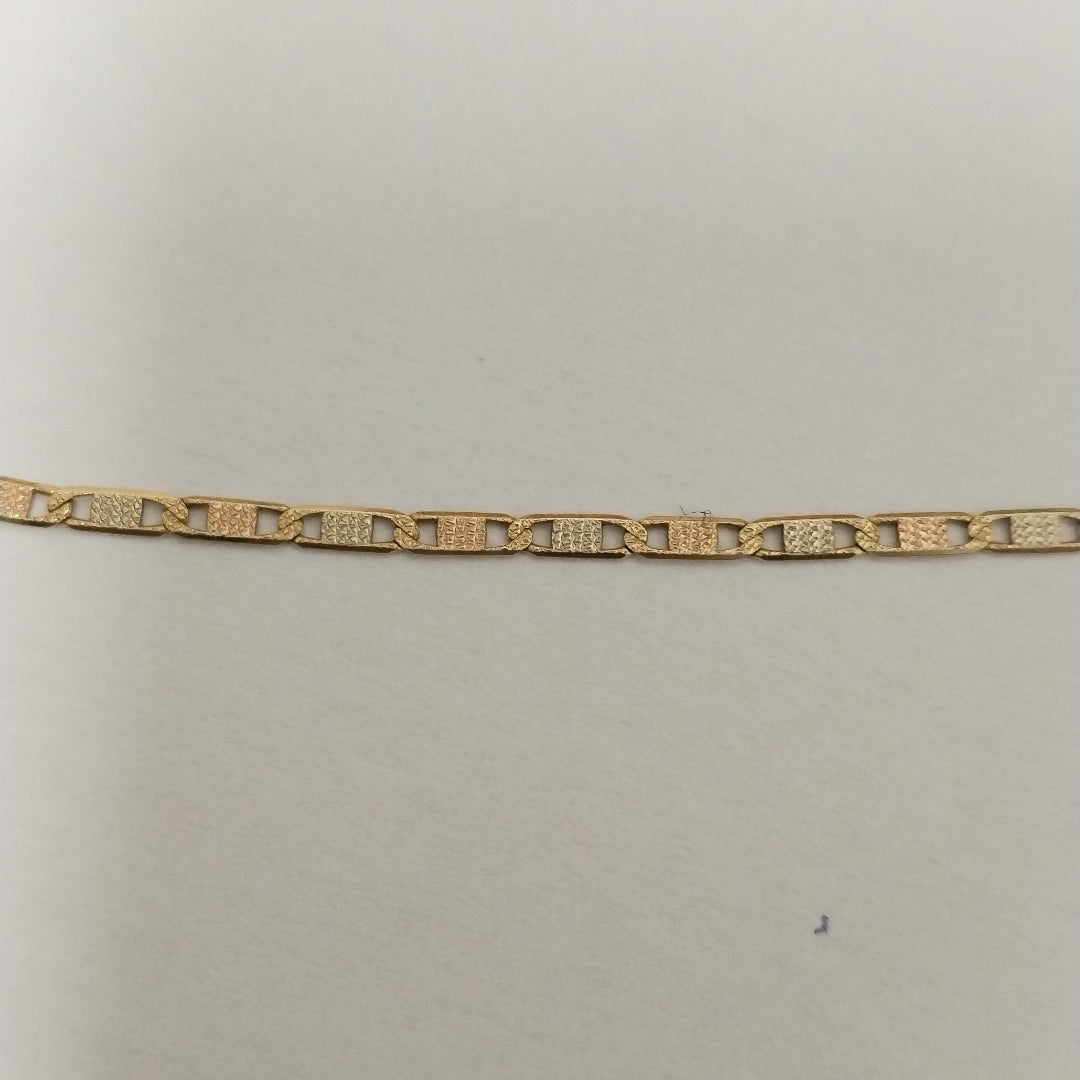 CADENA ORO, ORO COMBINADO 14 K 3.7 GRMS (SEMINUEVO)