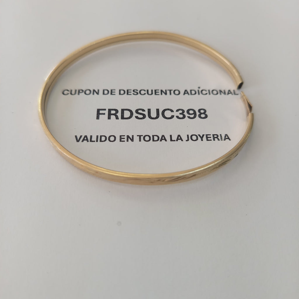 PULSERA RIGIDA ORO 10 K 4.8 GRMS (SEMINUEVO)