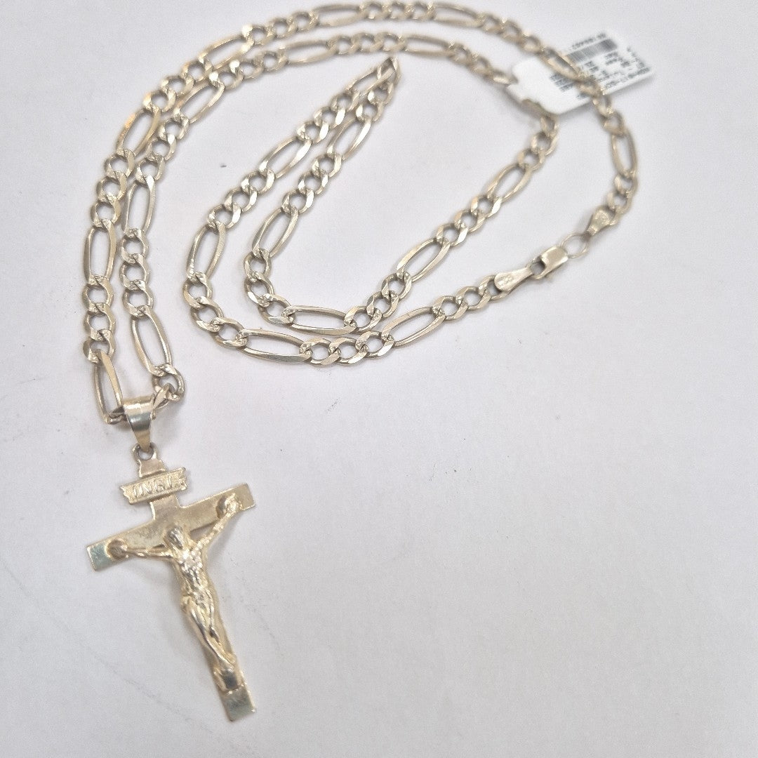 CADENA, CRUCIFIJO PLATA 18.4 GRMS (SEMINUEVO)