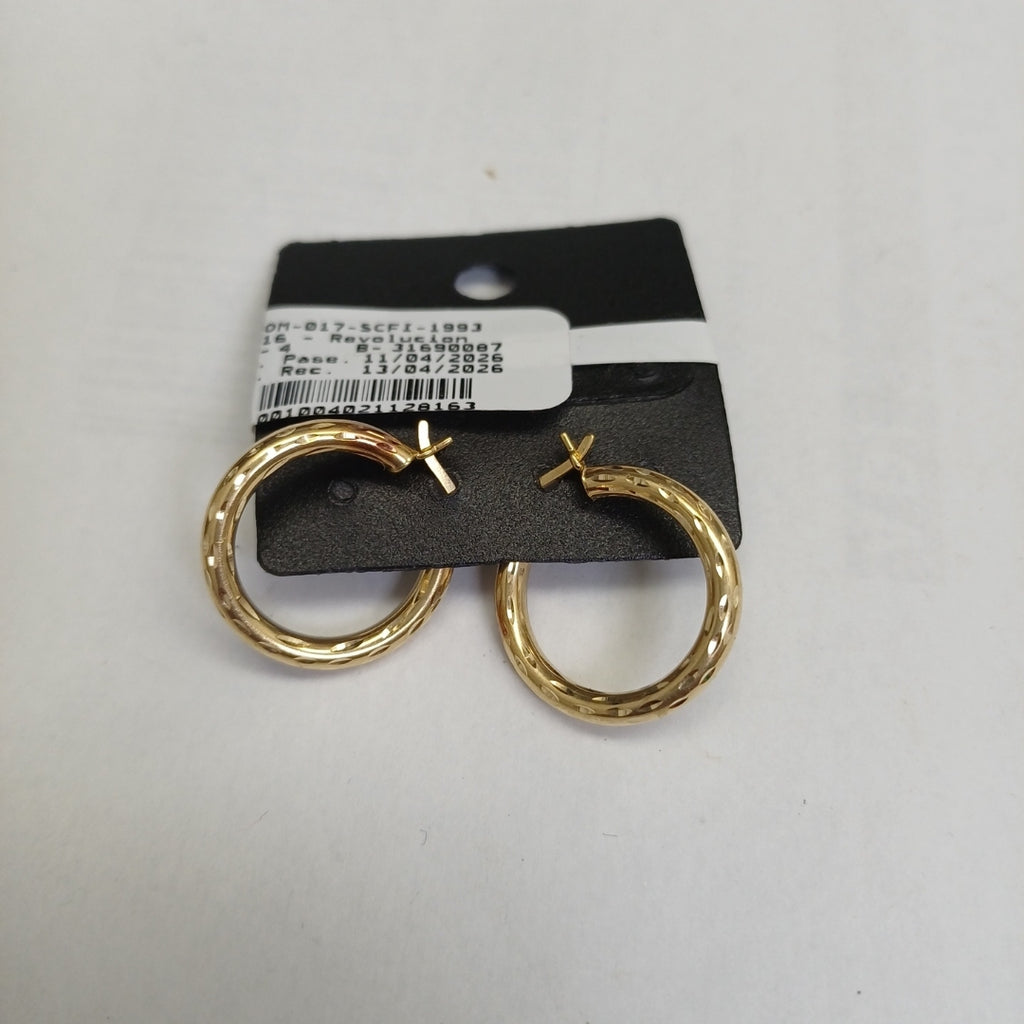 ARRACADAS PAR ORO 14 K 2.4 GRMS (SEMINUEVO)