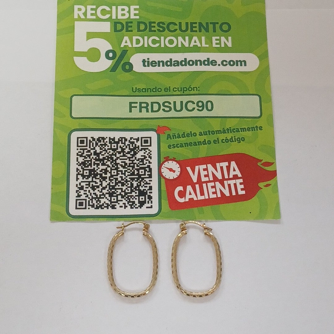 ARRACADAS PAR ORO 10 K 1.9 GRMS (SEMINUEVO)