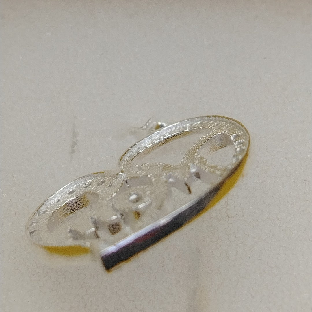DIJE CORAZON C/CIRCONIAS PLATA .925 3.1 GR (NUEVO)