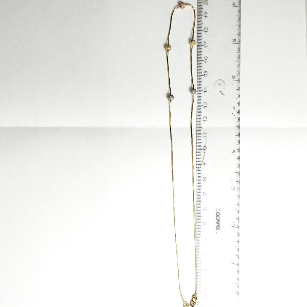 COLLAR ORO, ORO COMBINADO 14 K 3.5 GRMS (SEMINUEVO)