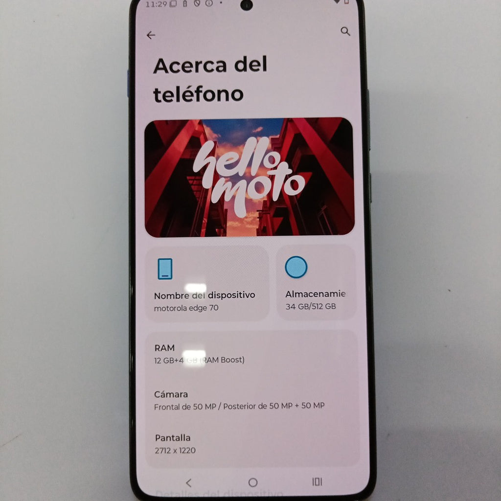 CELULAR MOTOROLA EDGE 70 XT2601-3 (2025) 512 GB 12 GB RAM (SEMINUEVO)