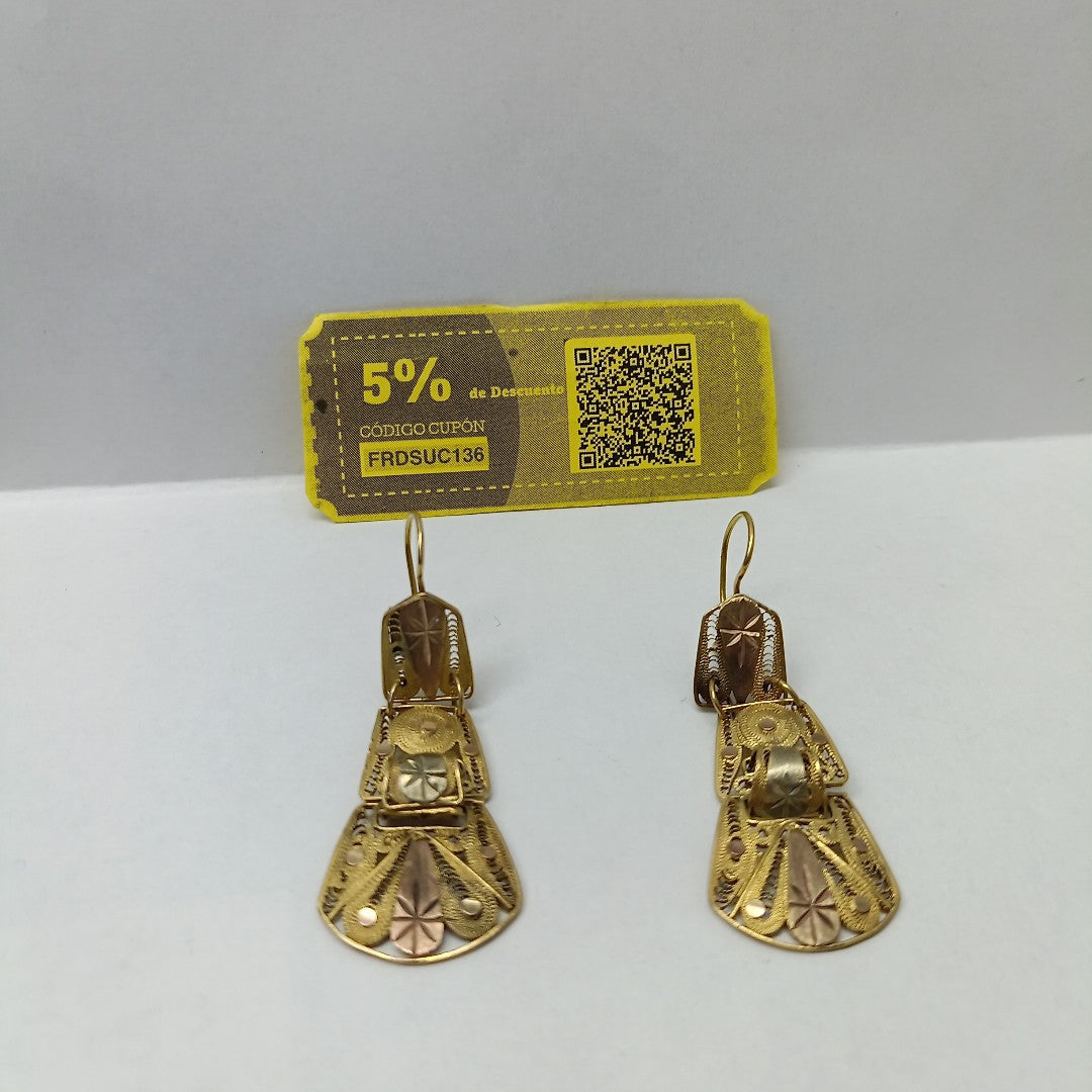 ARETES PAR ORO 8 K 9.7 GRMS (SEMINUEVO)