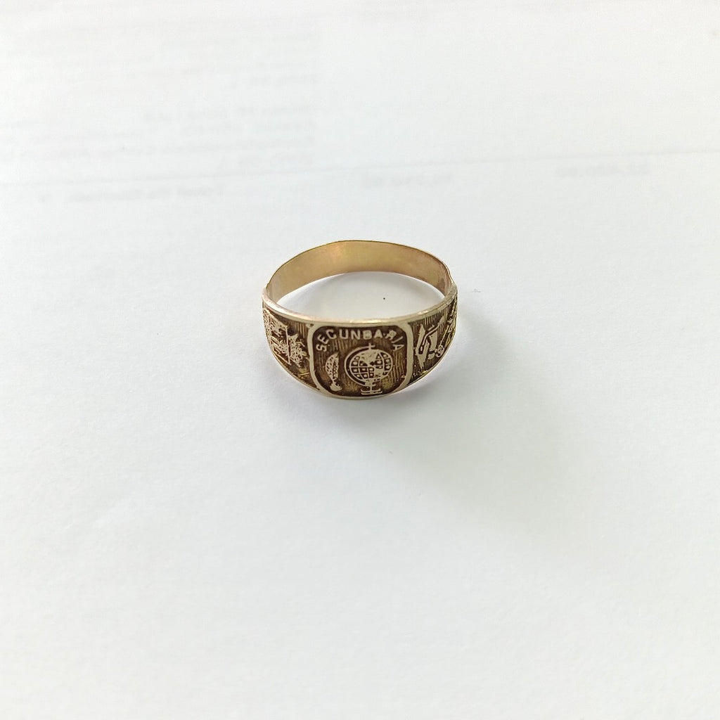 ANILLO DE GRADUACIÓN ORO 10 K 1.5 GRMS (SEMINUEVO)