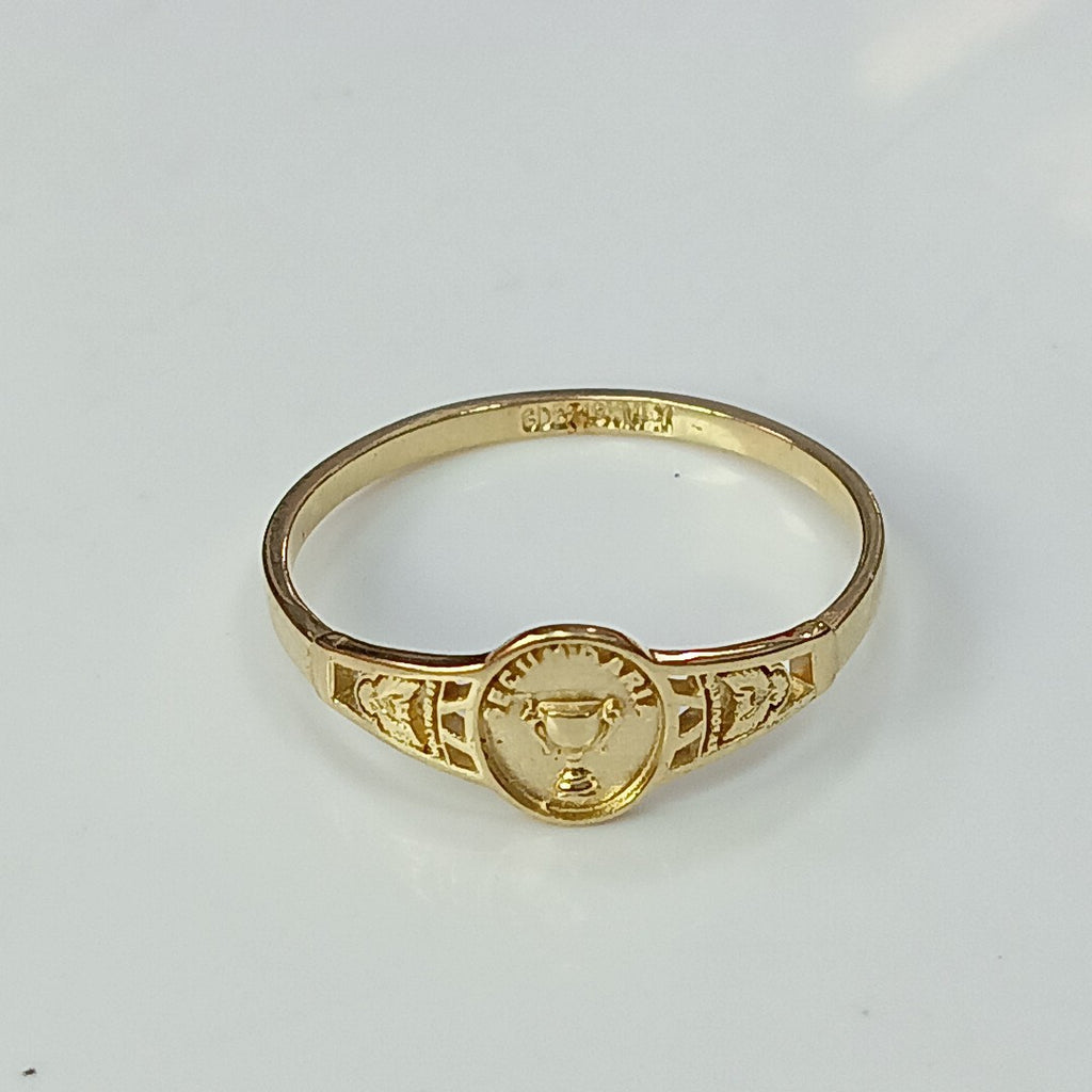 ANILLO DE GRADUACIÓN ORO 10 K 1.3 GRMS (SEMINUEVO)
