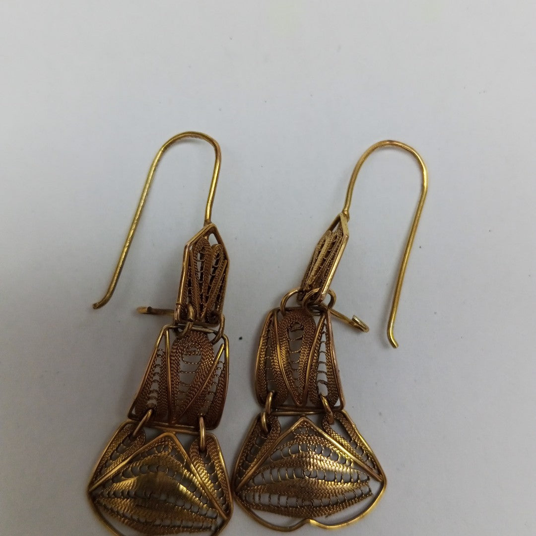 ARETES PAR ORO 10 K 3.3 GRMS (SEMINUEVO)