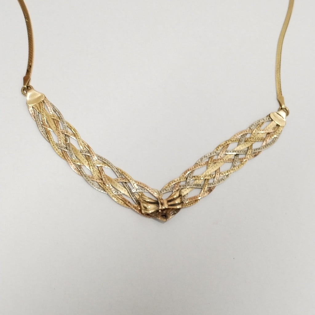 GARGANTILLA ORO COMBINADO 14 K 8,90 GRMS (SEMINUEVO)