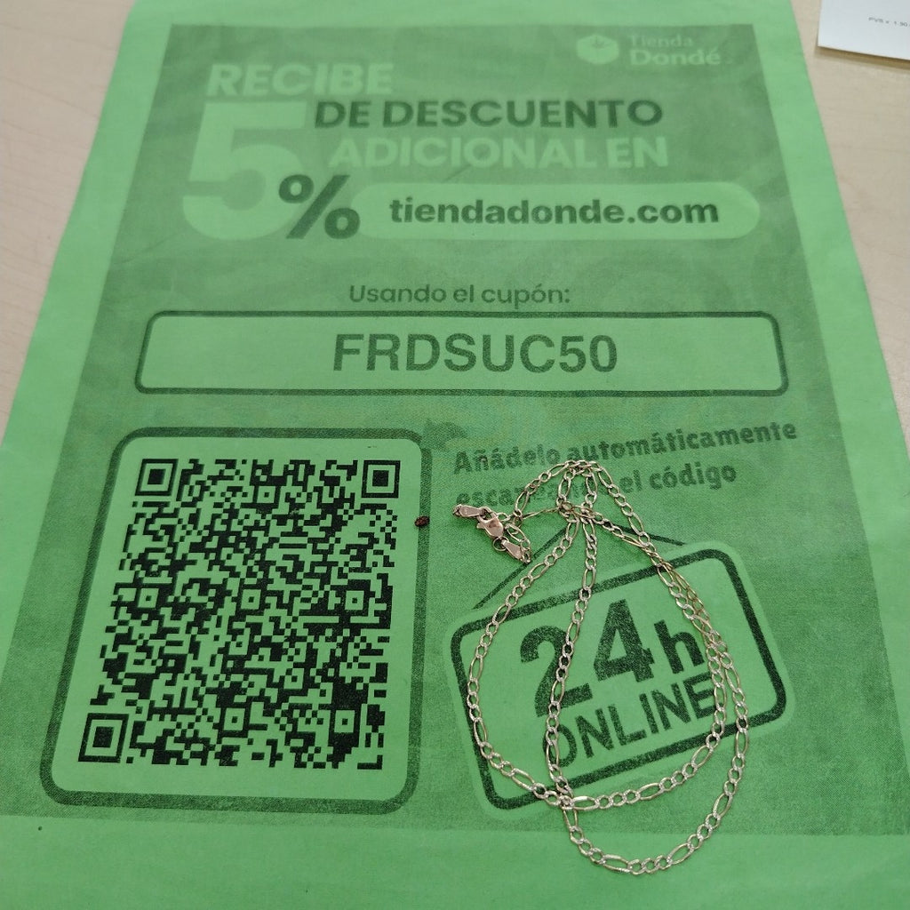 CADENA ORO 14 K 3,90 GRMS (SEMINUEVO)