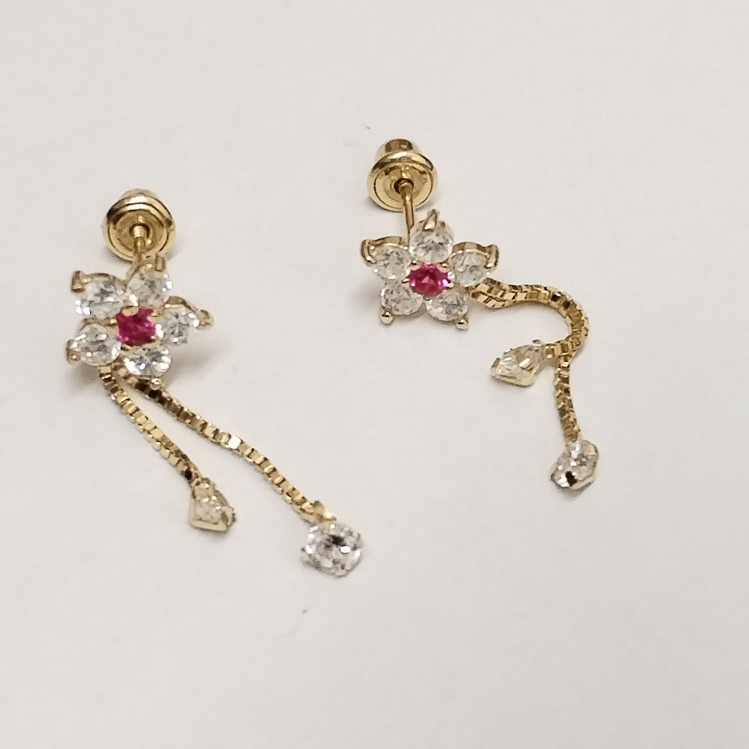 BROQUELES PAR ORO 14 K 1 GRMS (SEMINUEVO)