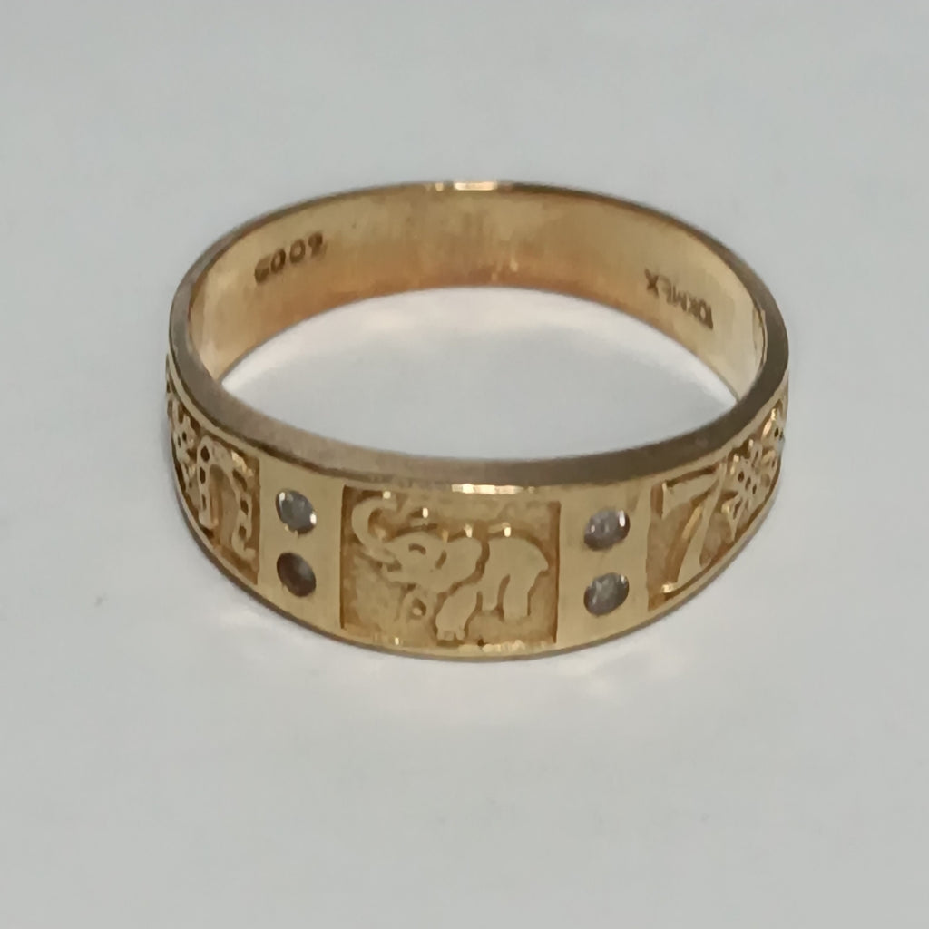 ANILLO ORO 10 K 2,50 GRMS (SEMINUEVO)