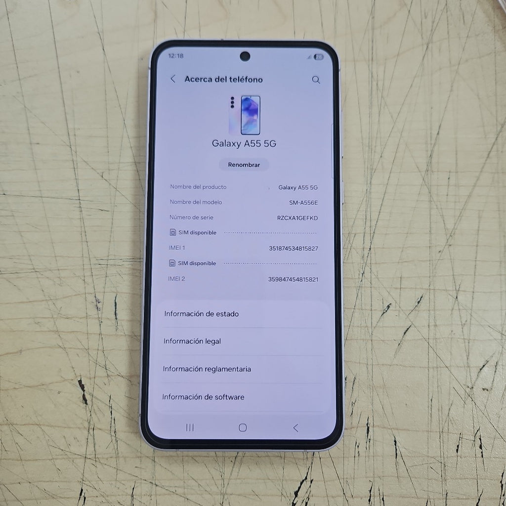 CELULAR SAMSUNG GALAXY A55 5G SM-A556E (2024) 128 GB 8 GB RAM (SEMINUEVO)