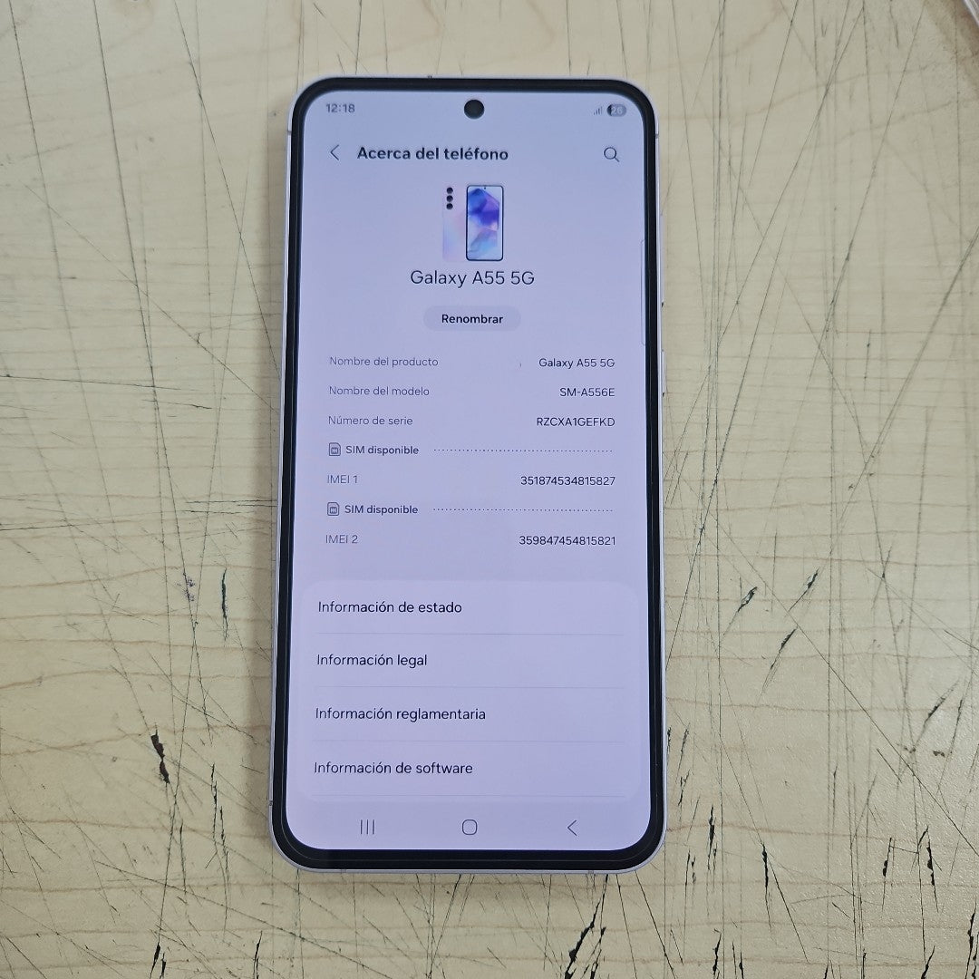 CELULAR SAMSUNG GALAXY A55 5G SM-A556E (2024) 128 GB 8 GB RAM (SEMINUEVO)