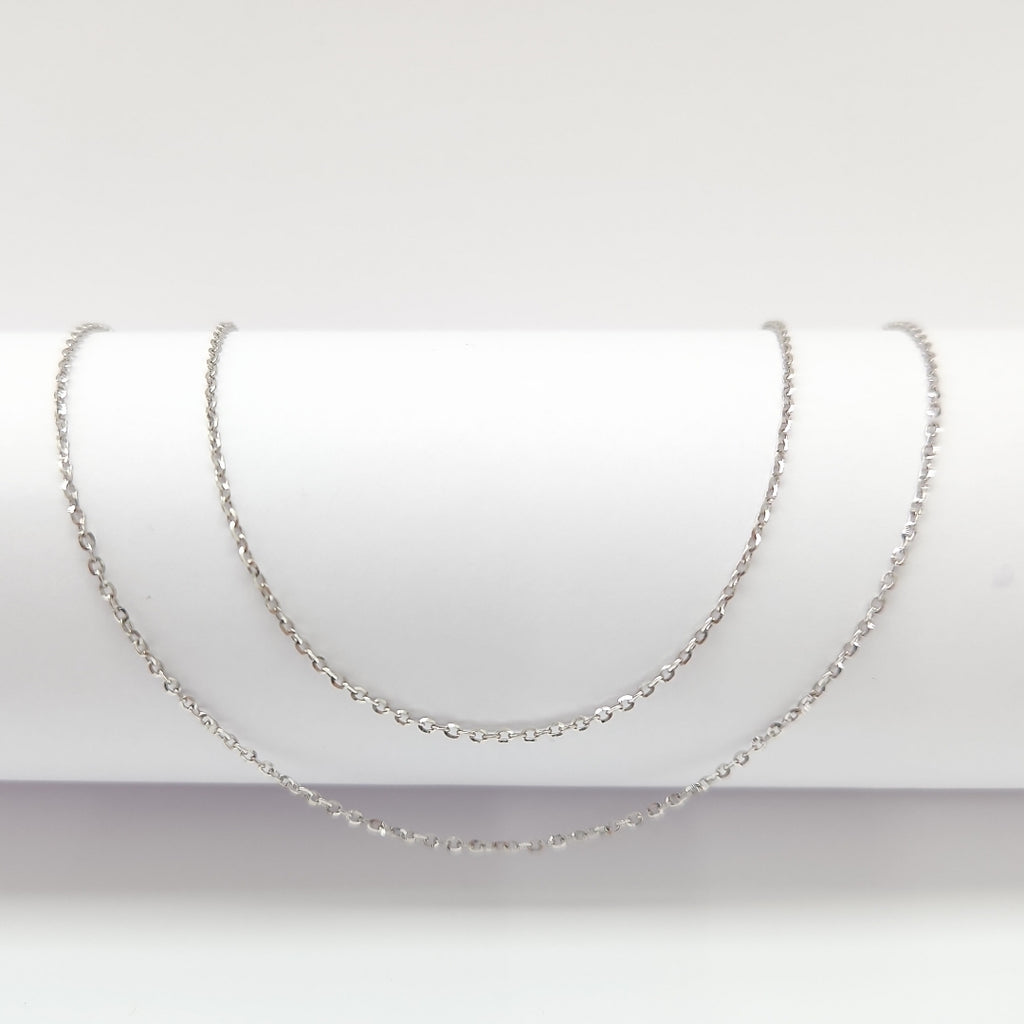 CADENA ORO, ORO BLANCO 14 K 1.3 GRMS (SEMINUEVO)