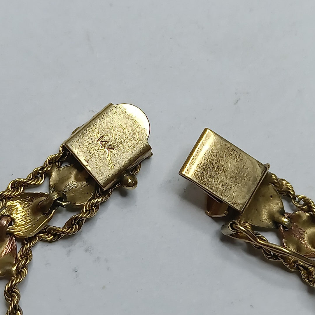 PULSERA ORO COMBINADO 14 K 13,80 GRMS (SEMINUEVO)