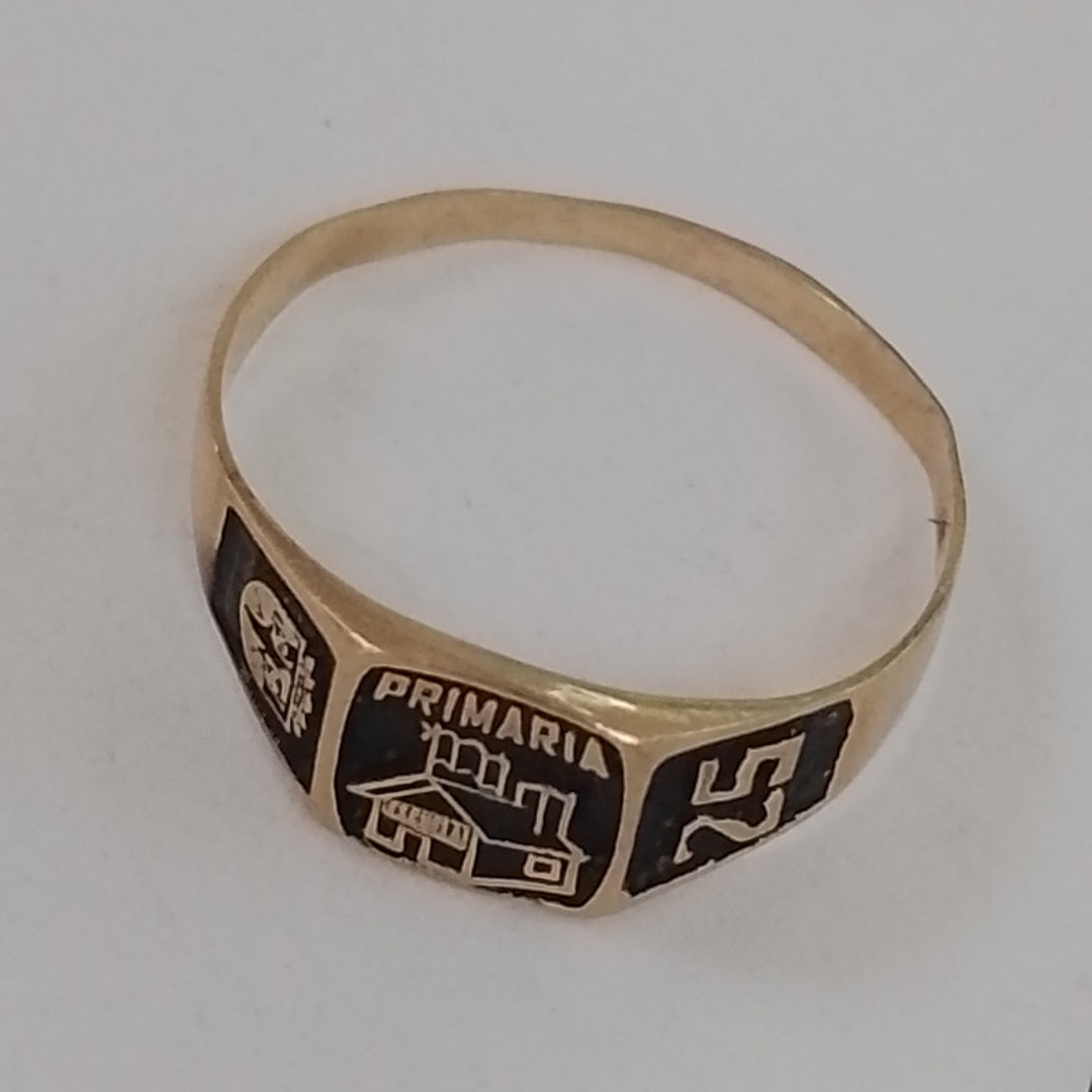 ANILLO DE GRADUACIÓN ORO 8 K 1.2 GRMS (SEMINUEVO)