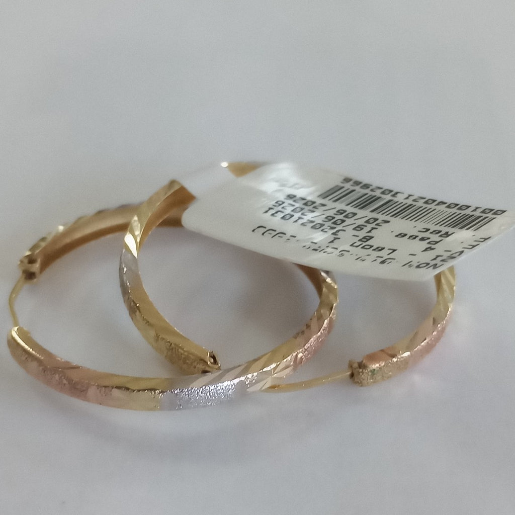 ARRACADAS PAR ORO 14 K 2 GRMS (SEMINUEVO)