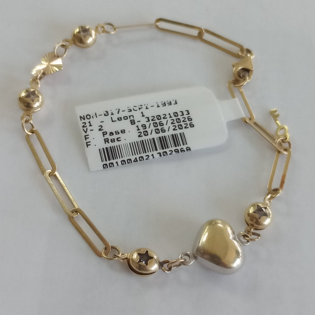 PULSERA ORO, ORO COMBINADO 14 K 3.9 GRMS (SEMINUEVO)