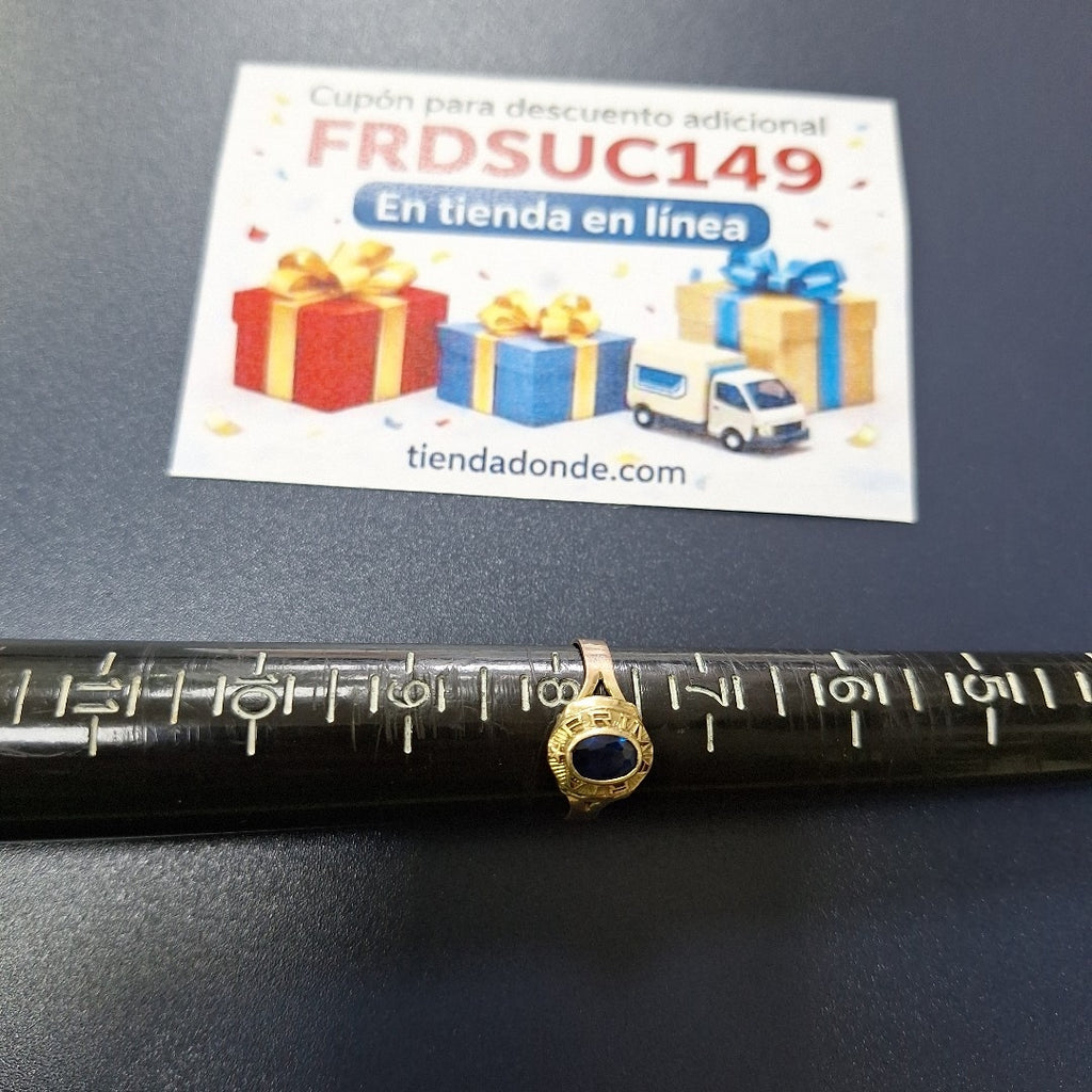 ANILLO DE GRADUACIÓN ORO 8 K 2,00 GRMS (SEMINUEVO)