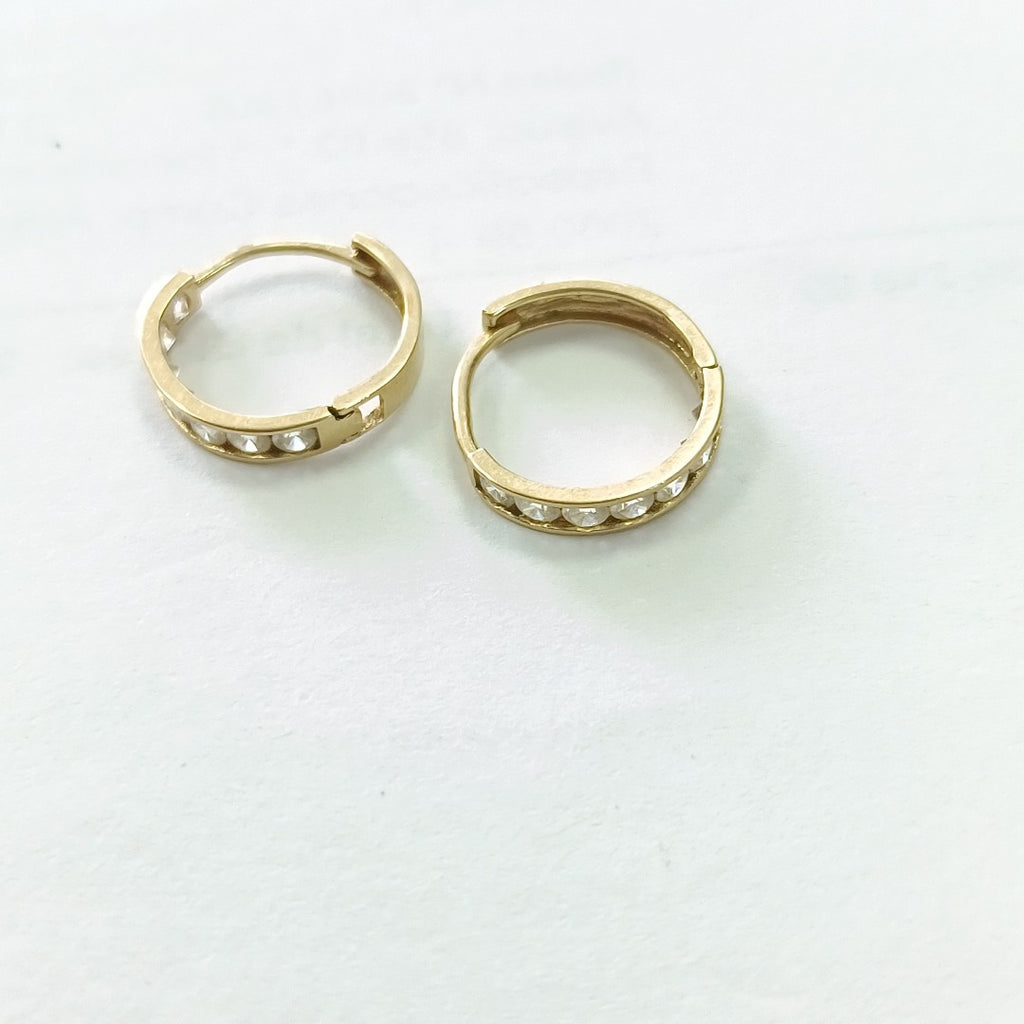 ARRACADAS PAR ORO 14 K 1 GRMS (SEMINUEVO)